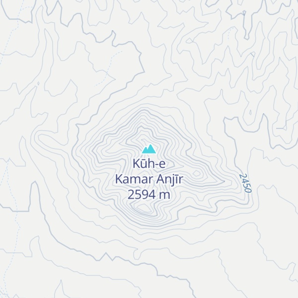 Map of Kūh-e Kamar Anjīr