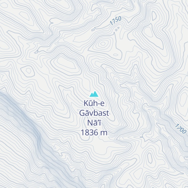 Map of Kūh-e Gāvbast Nā’ī