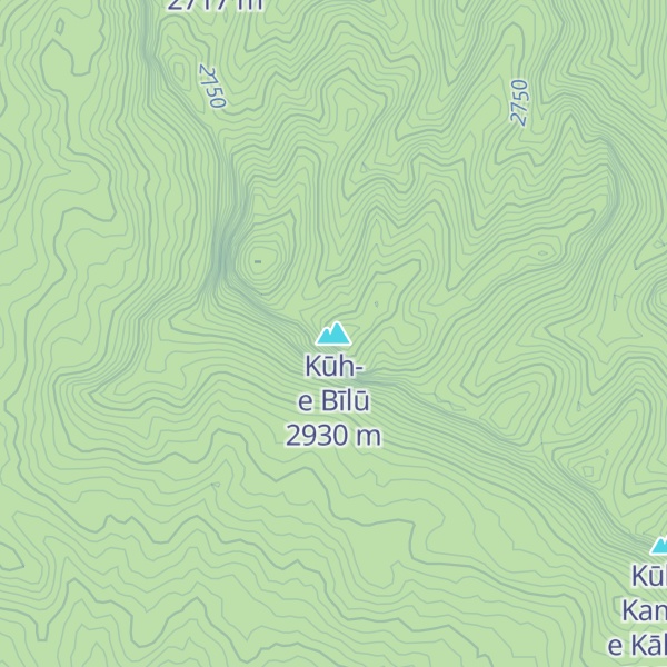 Map of Kūh-e Bīlū