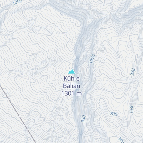 Map of Kūh-e Bālīān