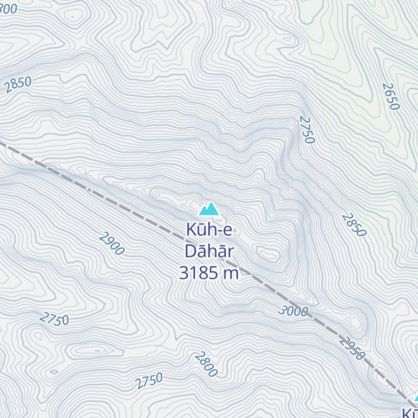 Map of Kūh-e Dāhār