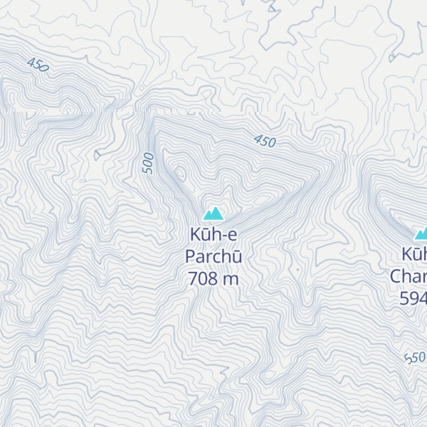 Map of Kūh-e Parchū