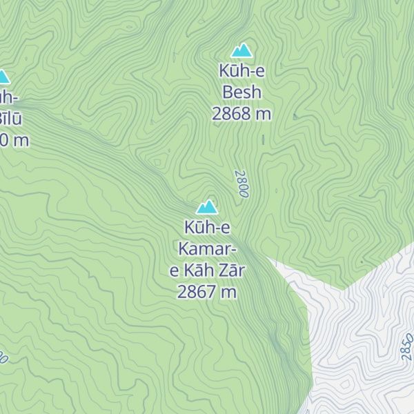 Map of Kūh-e Kamar-e Kāh Zār