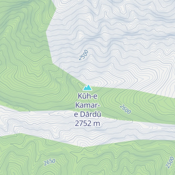 Map of Kūh-e Kamar-e Dārdū