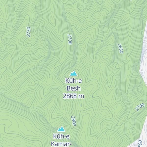 Map of Kūh-e Besh