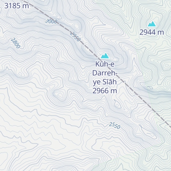 Map of Kūh-e Senjedtū