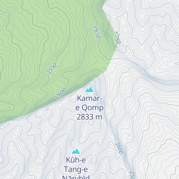 Map of Kamar-e Qomp