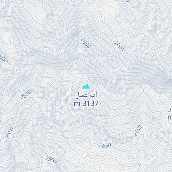 Map of آب عسل