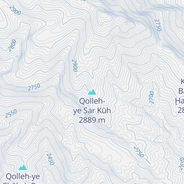 Map of Qolleh-ye Sar Kūh