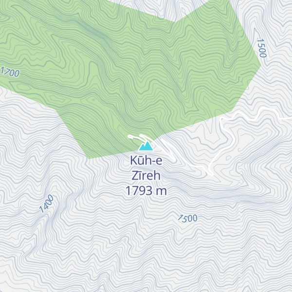Map of Kūh-e Zīreh