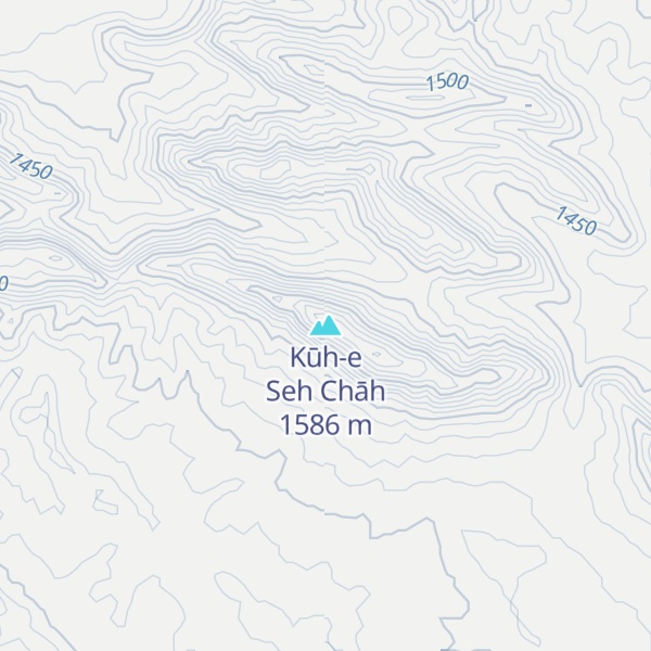 Map of Kūh-e Seh Chāh