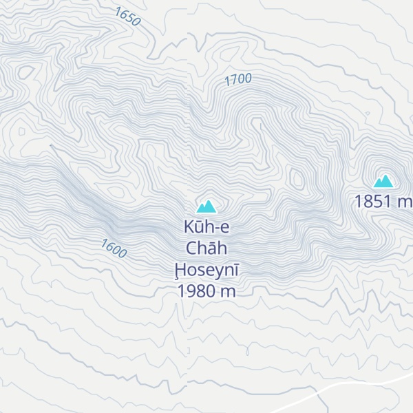 Map of Kūh-e Chāh Ḩoseynī