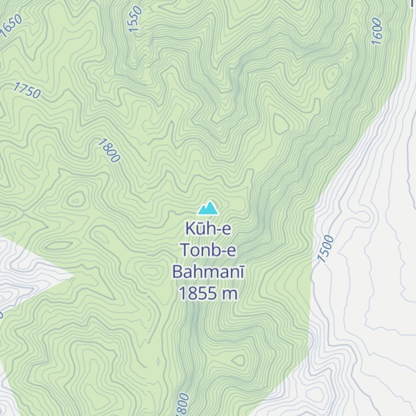Map of Kūh-e Tonb-e Bahmanī