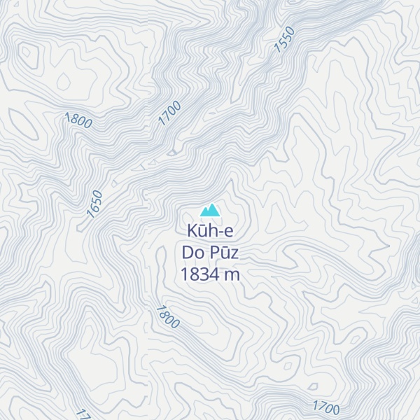 Map of Kūh-e Do Pūz
