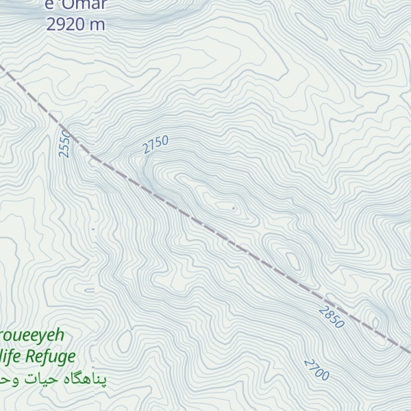 Map of Kūh-e Āsemānī
