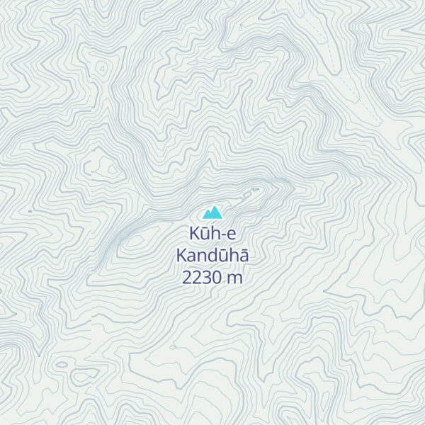 Map of Kūh-e Kandūhā