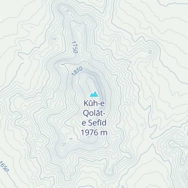 Map of Kūh-e Qolāt-e Sefīd