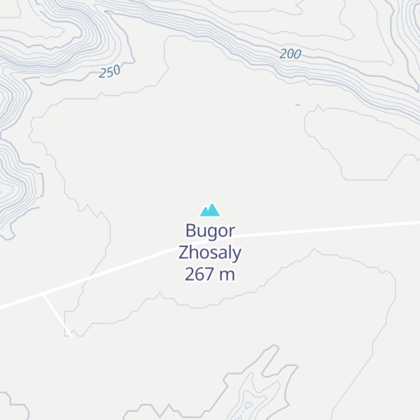 Map of Bugor Zhosaly