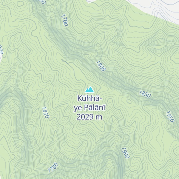 Map of Kūhhā-ye Pālānī