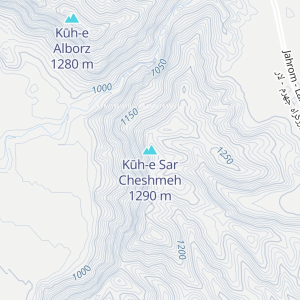 Map of Kūh-e Sar Cheshmeh