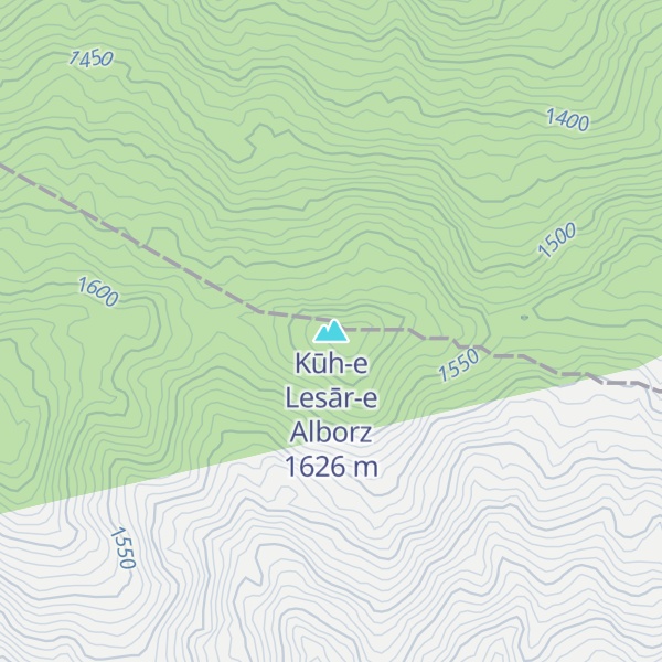 Map of Kūh-e Lesār-e Alborz
