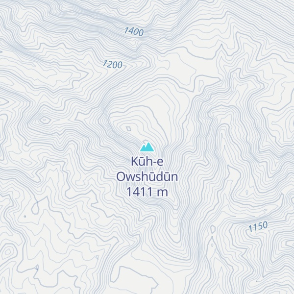 Map of Kūh-e Owshūdūn