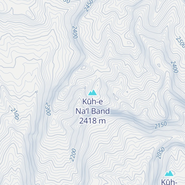 Map of Kūh-e Na‘l Band