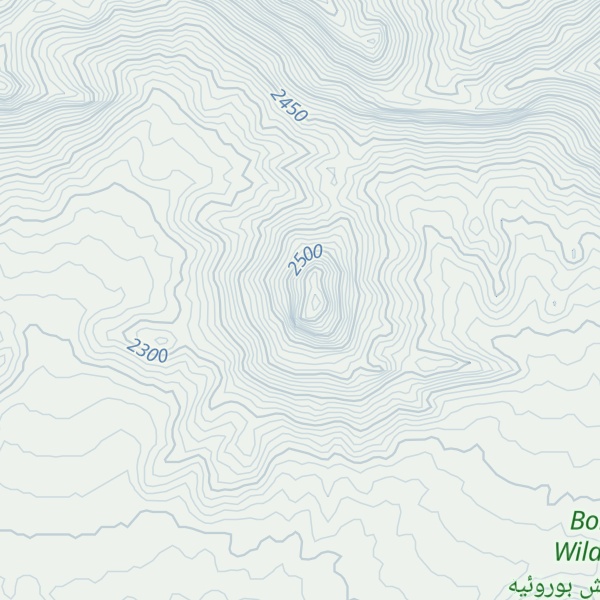 Map of Kūh-e Bardashkūh