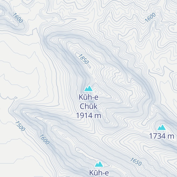 Map of Kūh-e Chūk
