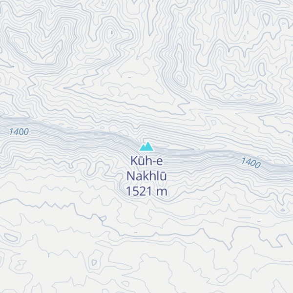 Map of Kūh-e Nakhlū
