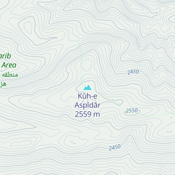 Map of Kūh-e Aspīdār