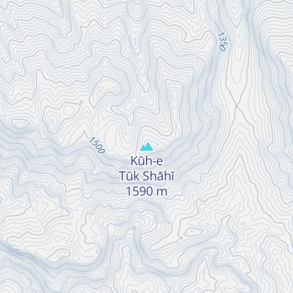 Map of Kūh-e Tūk Shāhī