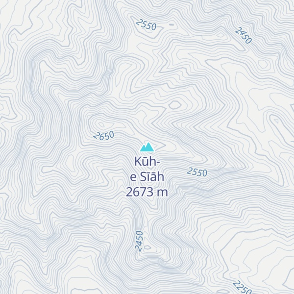 Map of Kūh-e Sīāh