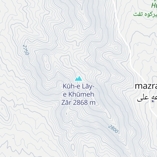 Map of Kūh-e Lāy-e Khūmeh Zār