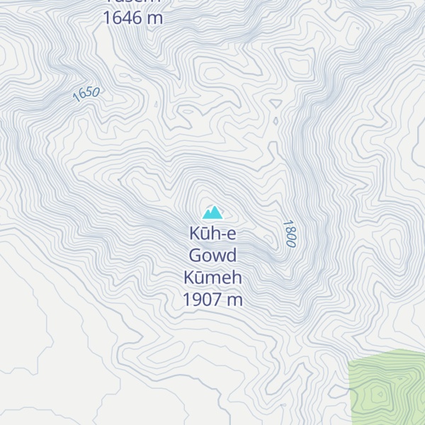Map of Kūh-e Gowd Kūmeh