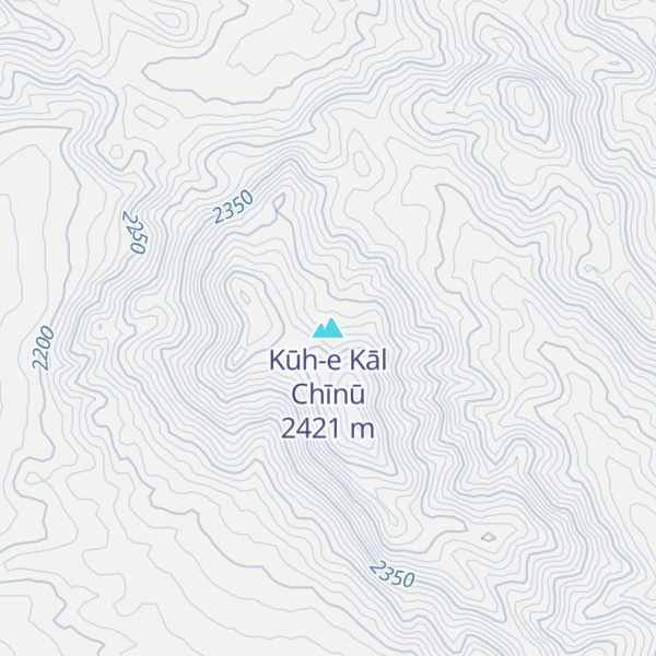 Map of Kūh-e Kāl Chīnū