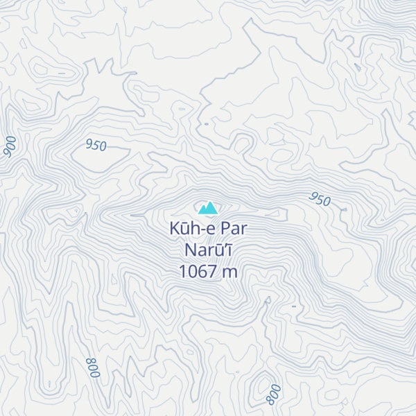 Map of Kūh-e Par Narū’ī