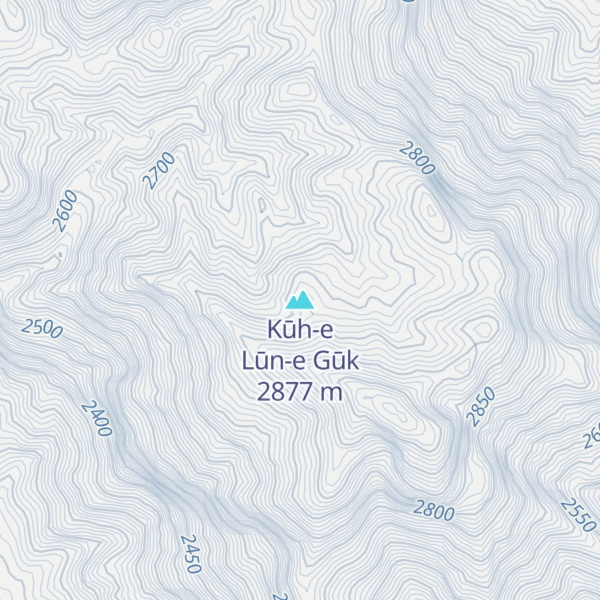Map of Kūh-e Lūn-e Gūk
