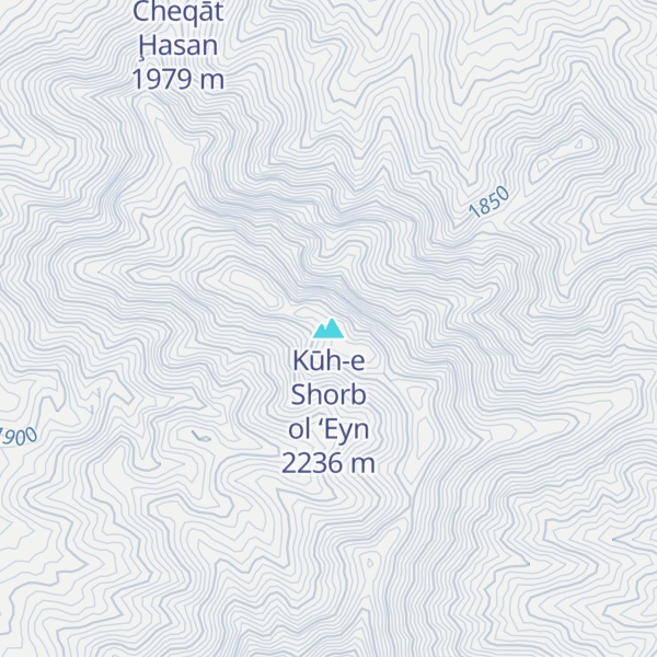 Map of Kūh-e Shorb ol ‘Eyn