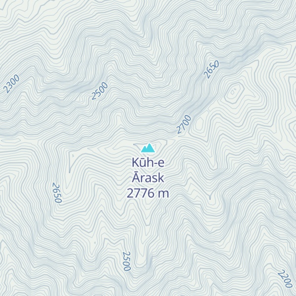 Map of Kūh-e Ārask
