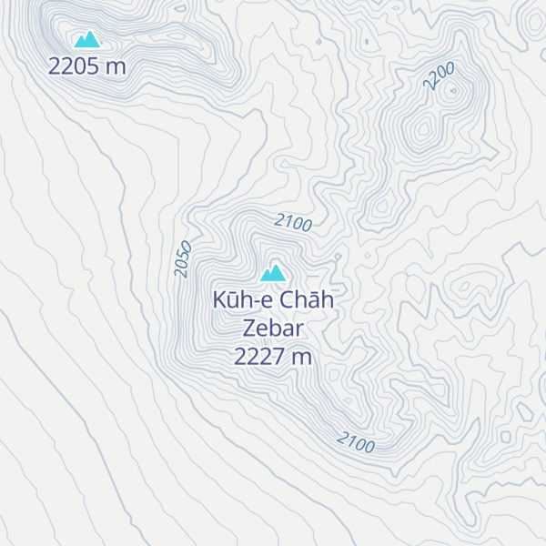 Map of Kūh-e Chāh Zebar