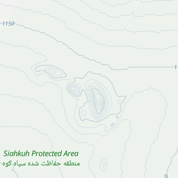 Map of Kūh-e Godār Rīz va Mehrājī