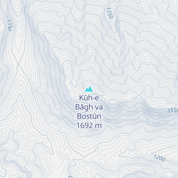 Map of Kūh-e Bāgh va Bostūn