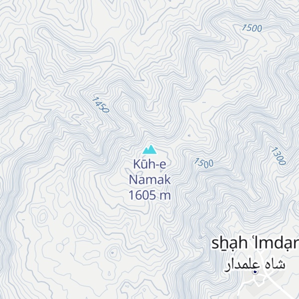 Map of Kūh-e Namak
