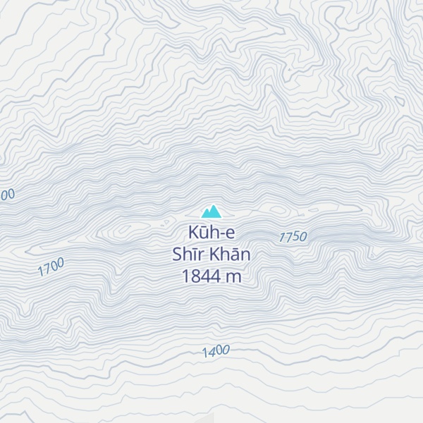 Map of Kūh-e Shīr Khān
