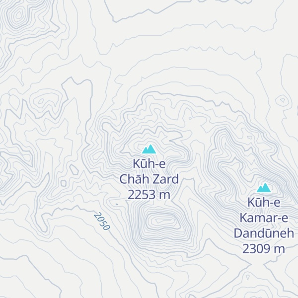 Map of Kūh-e Chāh Zard
