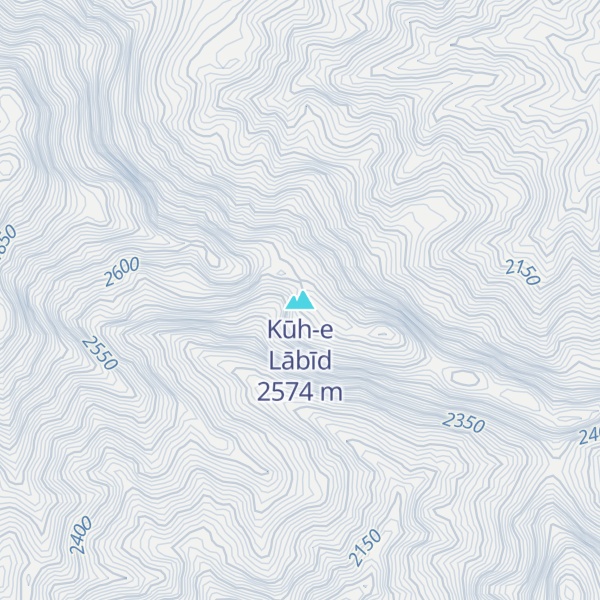 Map of Kūh-e Lābīd