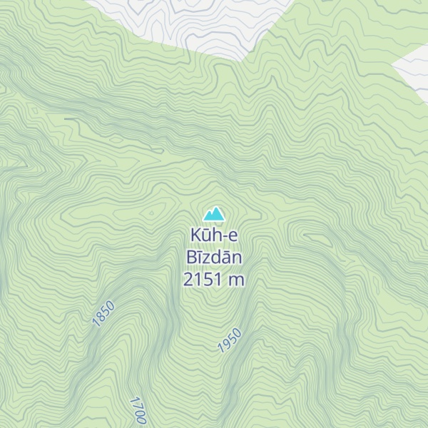 Map of Kūh-e Bīzdān
