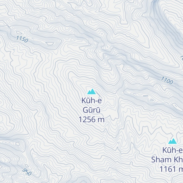 Map of Kūh-e Gūrū