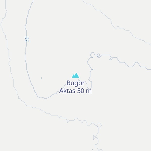 Map of Bugor Aktas
